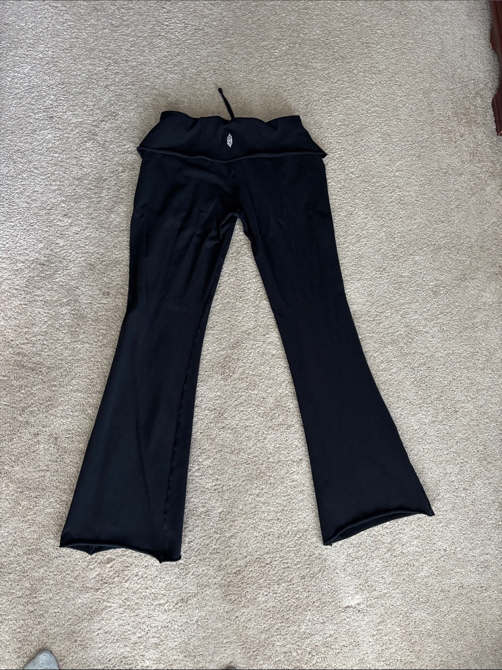 FP Movement by Free People Black Flared Leggings. EUC. Size Large.